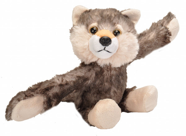 knuffel wolf junior 20 cm pluche grijs