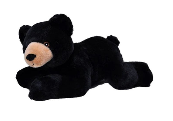 knuffel zwarte beer Ecokins junior 30 cm pluche zwart