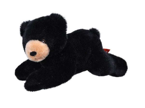 knuffel zwarte beer Ecokins Mini junior 20 cm pluche zwart