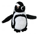 knuffel zwartvoetpinguïn Ecokins Mini junior 20 cm pluche wit/zwart