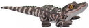 knuffelalligator junior 30 cm pluche bruin/wit