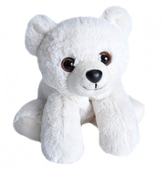 knuffelbeer junior 18 cm pluche wit