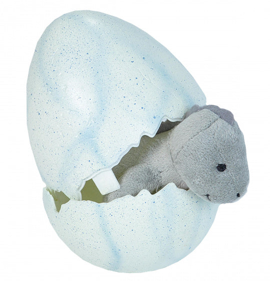 knuffeldino junior 10 cm pluche grijs 2-delig