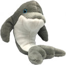 knuffeldolfijn junior 25 cm pluche grijs/wit