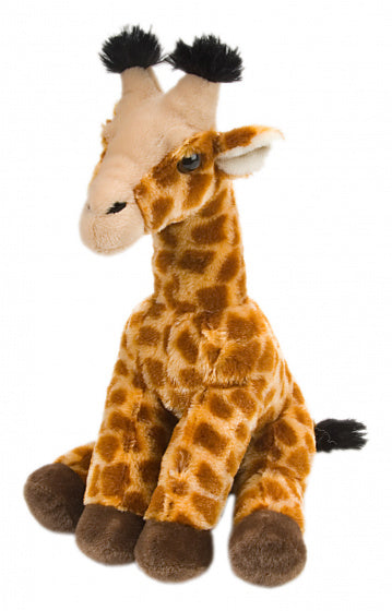 knuffelgiraffe junior 30 cm pluche geel/bruin