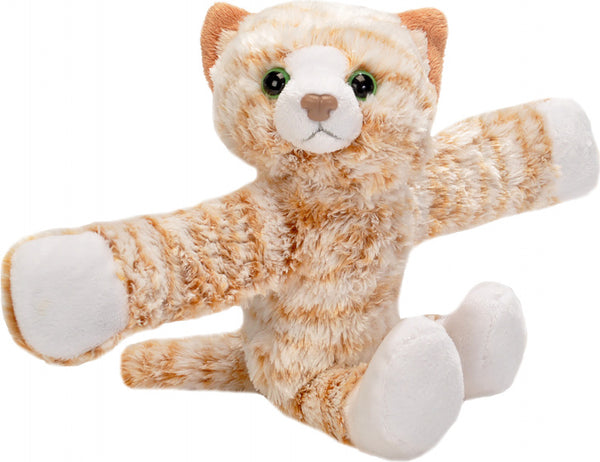 knuffelkat junior 13 x 31 x 14 cm pluche bruin