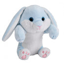 knuffelkonijn junior 10 cm pluche blauw/wit