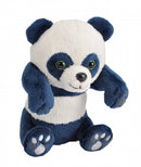 knuffelpanda junior 10 cm pluche blauw/wit
