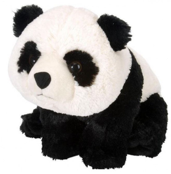knuffelpanda junior 38 cm pluche zwart/wit