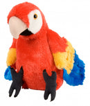 knuffelpapegaai junior 30 cm pluche rood/blauw/geel