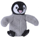knuffelpinguïn junior 25 cm pluche grijs/zwart