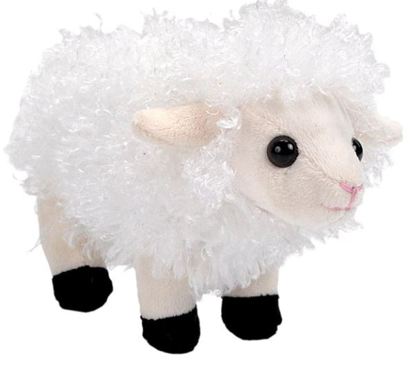 knuffelschaap junior 15 cm pluche wit