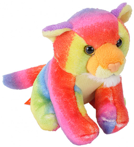 knuffeltijger Pocketkins regenboog 17 cm pluche
