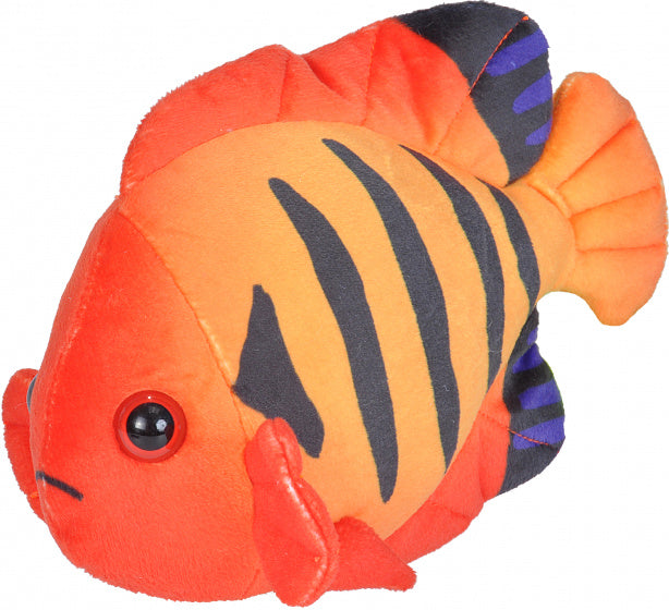 knuffelvis junior 21 x 13,5 cm pluche oranje