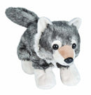 knuffelwolf junior 18 cm pluche grijs/wit
