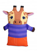 kussen Pillowkins giraffe junior 38 x 22 cm katoen
