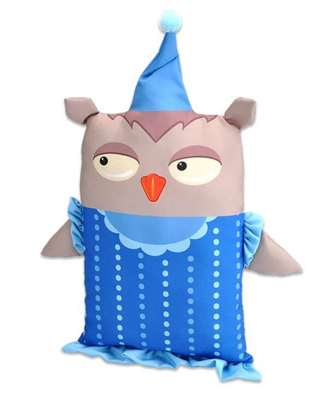 kussen Pillowkins uil junior 38 x 22 cm katoen