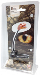 leeslampje T-rex 13 x 6 cm oranje/zwart