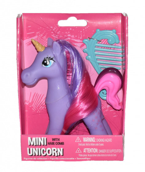 mini-unicorn meisjes 10,5 cm paars 2-delig