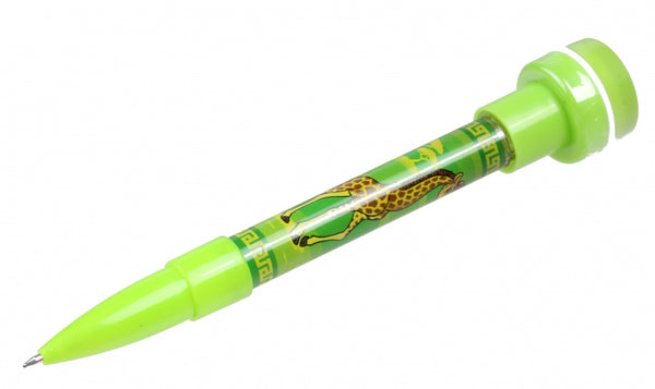 pen met stempel giraffe junior 12,7 cm groen