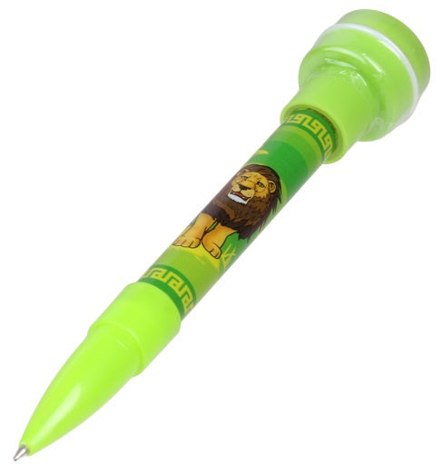 pen met stempel leeuw junior 12,7 cm groen