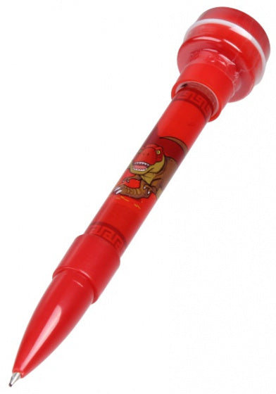 pen met stempel T-rex junior 12,7 cm rood