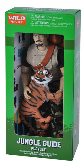 speelset Jungle Guide junior zwart/bruin 2-delig