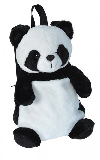 rugzak panda junior 2,7 liter pluche zwart/wit