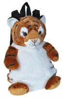 rugzak tijger junior 2,7 liter pluche bruin/wit
