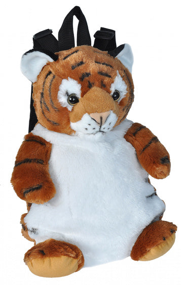 rugzak tijger junior 2,7 liter pluche bruin/wit