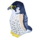 knuffel slechtvalk 13 cm pluche grijs/wit