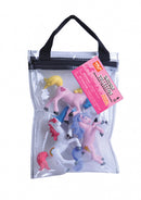 speelfiguren Eenhoorn meisjes 10 cm roze/paars