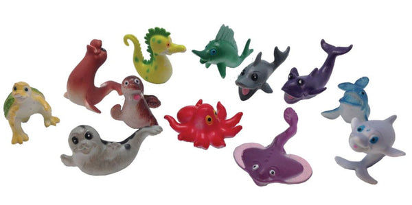 speelfiguren Zeedieren 12-delig