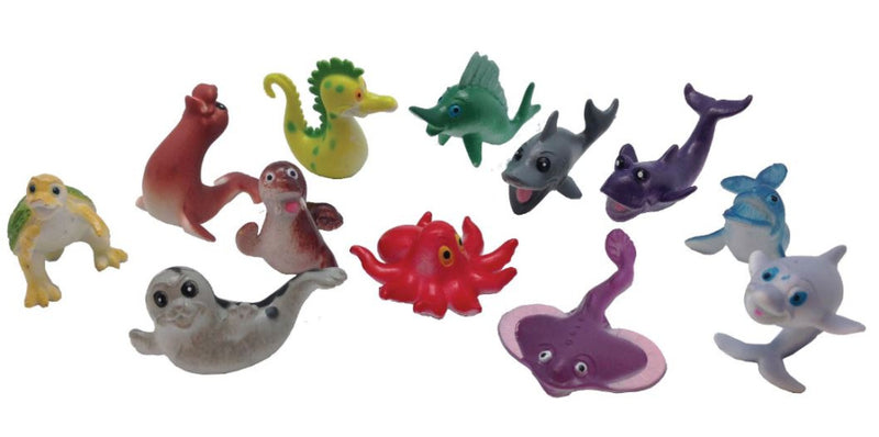 speelfiguren Zeedieren 12-delig