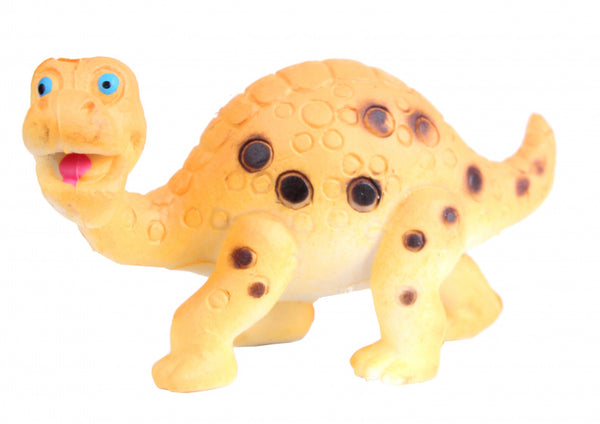 speelfiguur Brachiosaurus 5 cm rubber geel