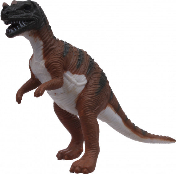 speelfiguur Ceratosaurus 12 x 10,5 cm bruin/wit