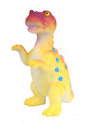 speelfiguur Ceratosaurus 5 cm rubber geel/rood