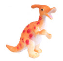 speelfiguur Parasauro 5 cm rubber oranje