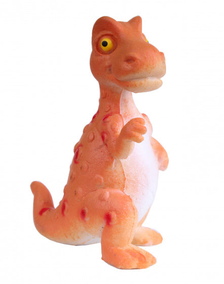 speelfiguur T-Rex 5 cm rubber oranje