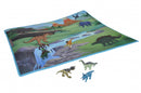 speelmat dino junior 37 x 87.5 cm textiel groen