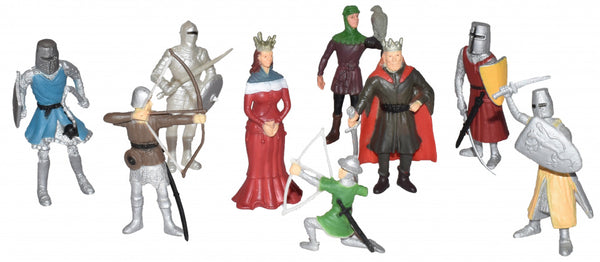 speelset middeleeuwen junior 5 cm 9-delig