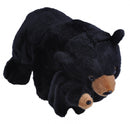 knuffel Beer 30 cm junior pluche zwart 2-delig