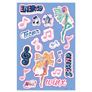 stickers Energy meisjes 10 x 22 cm papier 5 stuks