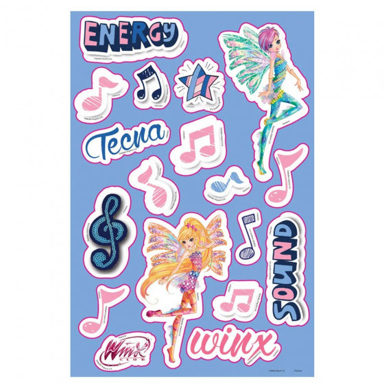 stickers Energy meisjes 10 x 22 cm papier 5 stuks