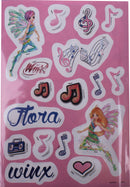 stickers Flora meisjes 10 x 22 cm papier 5 stuks