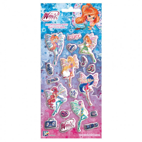 stickers Puffy meisjes 10 x 22 cm papier