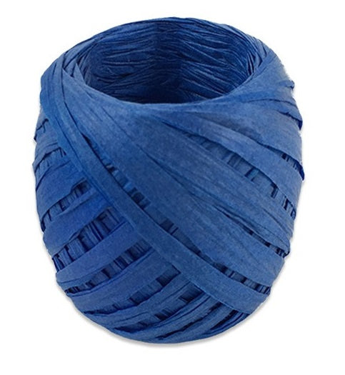 lint 20 meter papier blauw