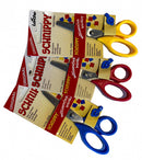 scharenset junior 13 cm RVS blauw/rood/geel 3 stuks