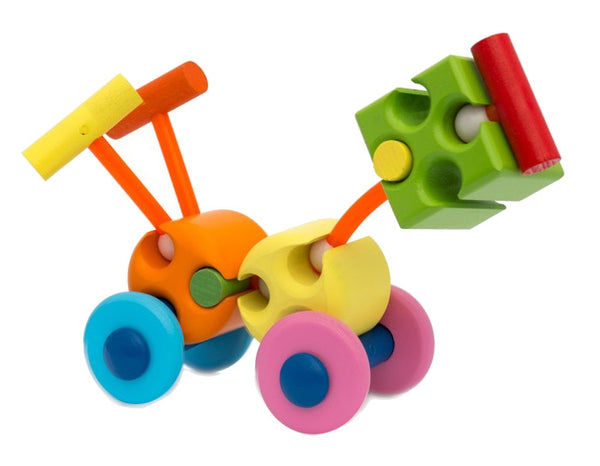 constructiespeelgoed Woody 20 x 14 cm hout groen