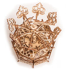 modelbouw Carrousel hout 30 cm bruin 179 onderdelen